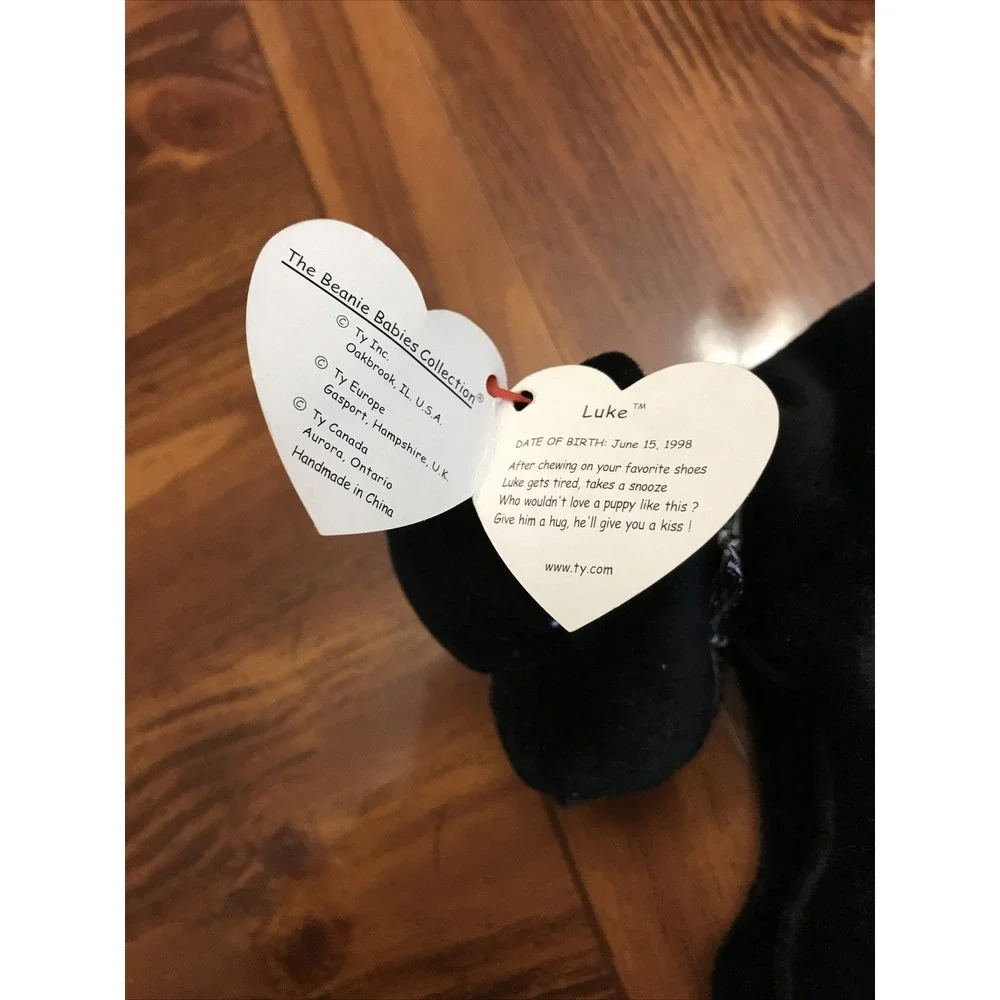 ty beanie babies Luke Black‎ Lab Dog 1998 Errors